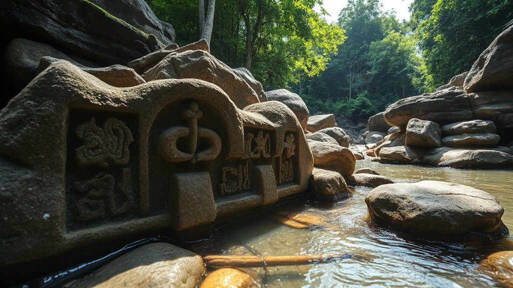 Kbal Spean Riverbed Carvings
