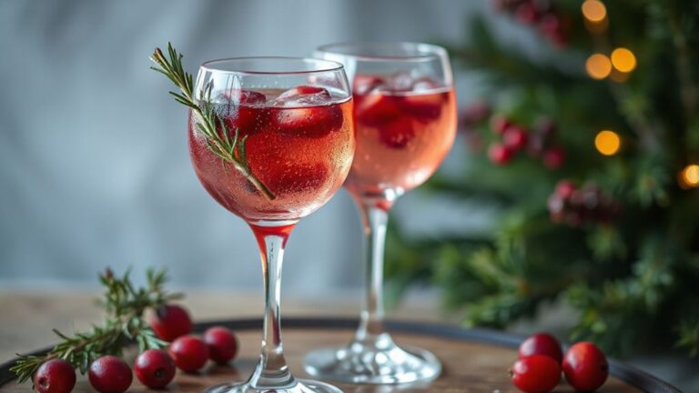 Sparkling Cranberry & Rosemary Elixir: A Non-Alcoholic Symphony for the Senses