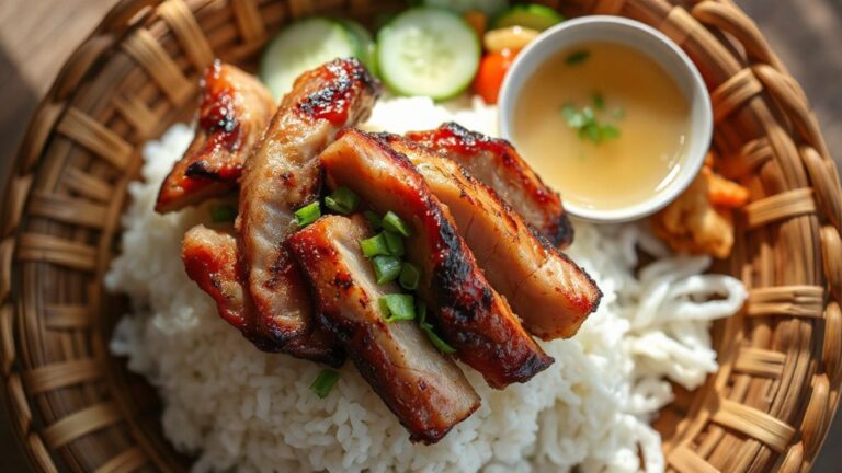 Bai Sach Chrouk: Cambodia’s Beloved Breakfast Pork and Rice