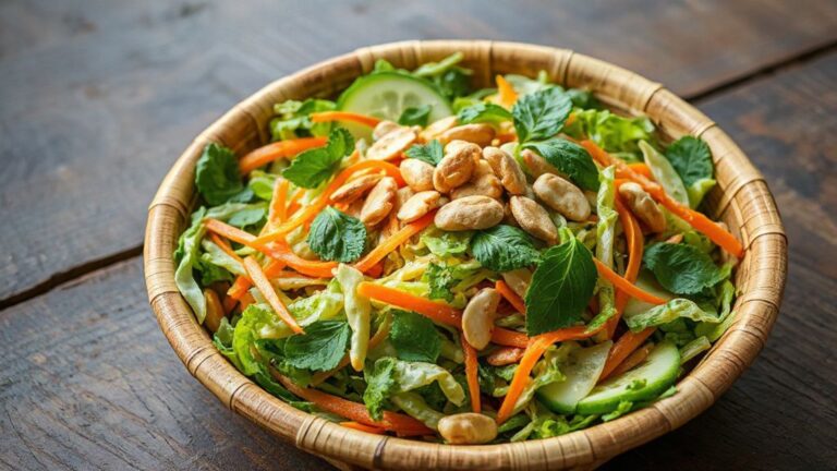 Sngout: A Vibrant Cambodian Herbal Salad Bursting with Freshness and Peanut Zing