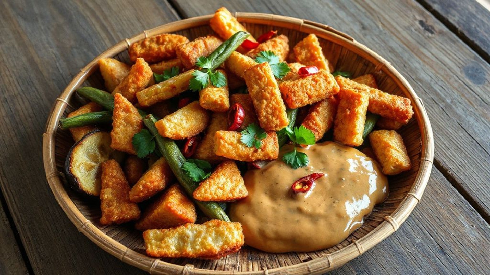 Chha Arang: Cambodia’s Crispy Vegetable Delight with a Nutty Embrace