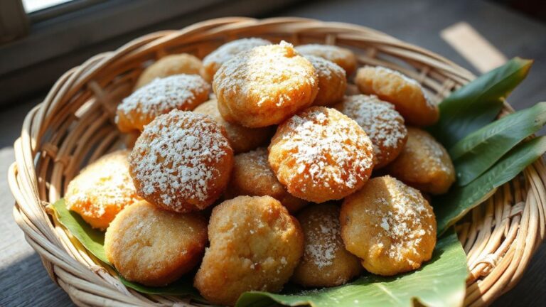 Chien Krang: Golden Taro-Coconut Fritters – A Cambodian Sweet Delight