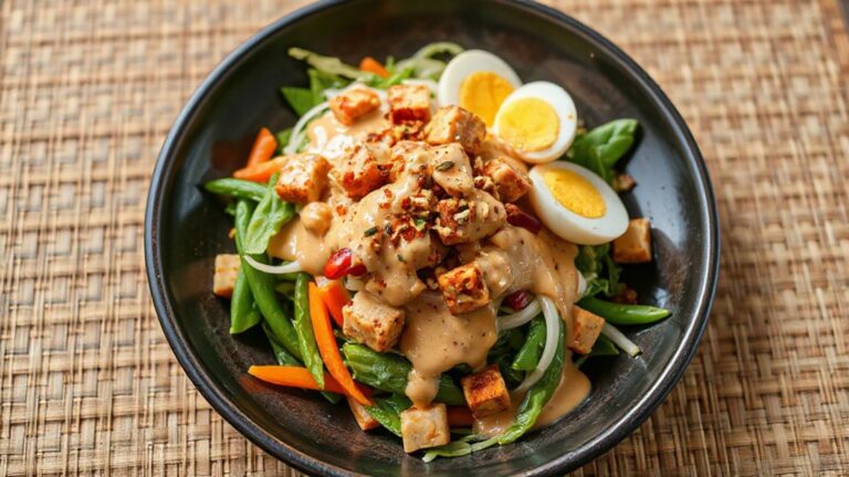 Gado-Gado: The Art of Indonesian Vegetable Salad Mastery with Luscious Peanut Sauce