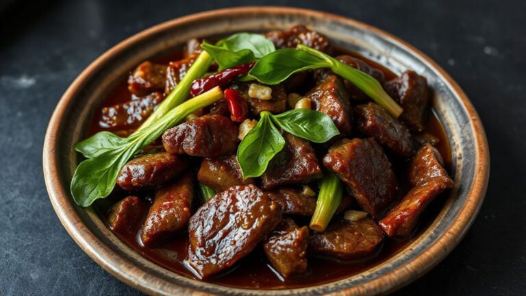 Sach Ko Lhong: Cambodia’s Savory Stir-Fry of Beef, Morning Glory, and Umami